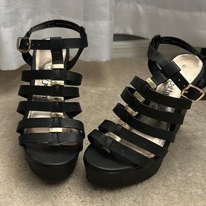 Never Been Worn Cathy Jean Wedge Sandals